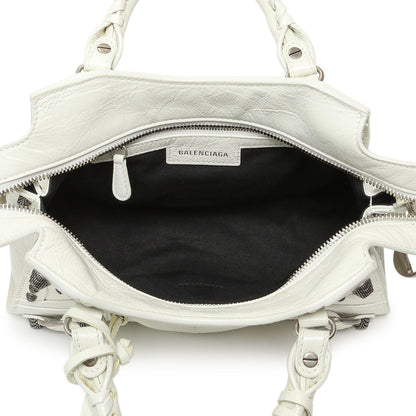 Exclusive Balenciaga White Agneau Arena Neo Cagole Handbag XS — Alternate View 8