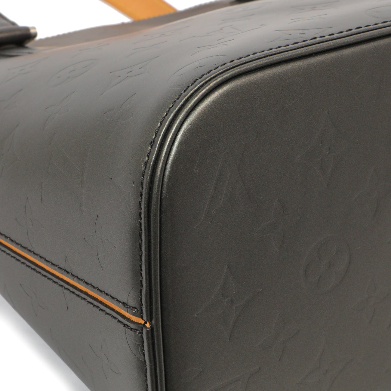 Exclusive Louis Vuitton Grey Mat Monogram Stockton — Top View