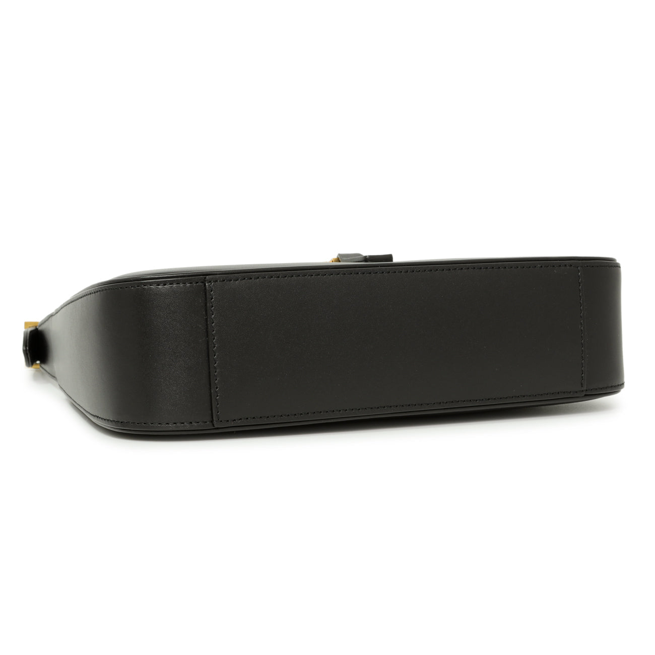 Exclusive Saint Laurent Black Smooth Calfskin Le 5 A 7 Hobo — Back View