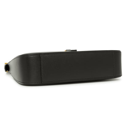 Exclusive Saint Laurent Black Smooth Calfskin Le 5 A 7 Hobo — Back View