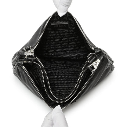Exclusive Prada Black Nylon Re-Edition 2000 Messenger Bag — Lifestyle View