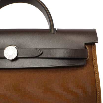 Exclusive Hermes Ebene Toile Herbag Zip 31 — Alternate View 11