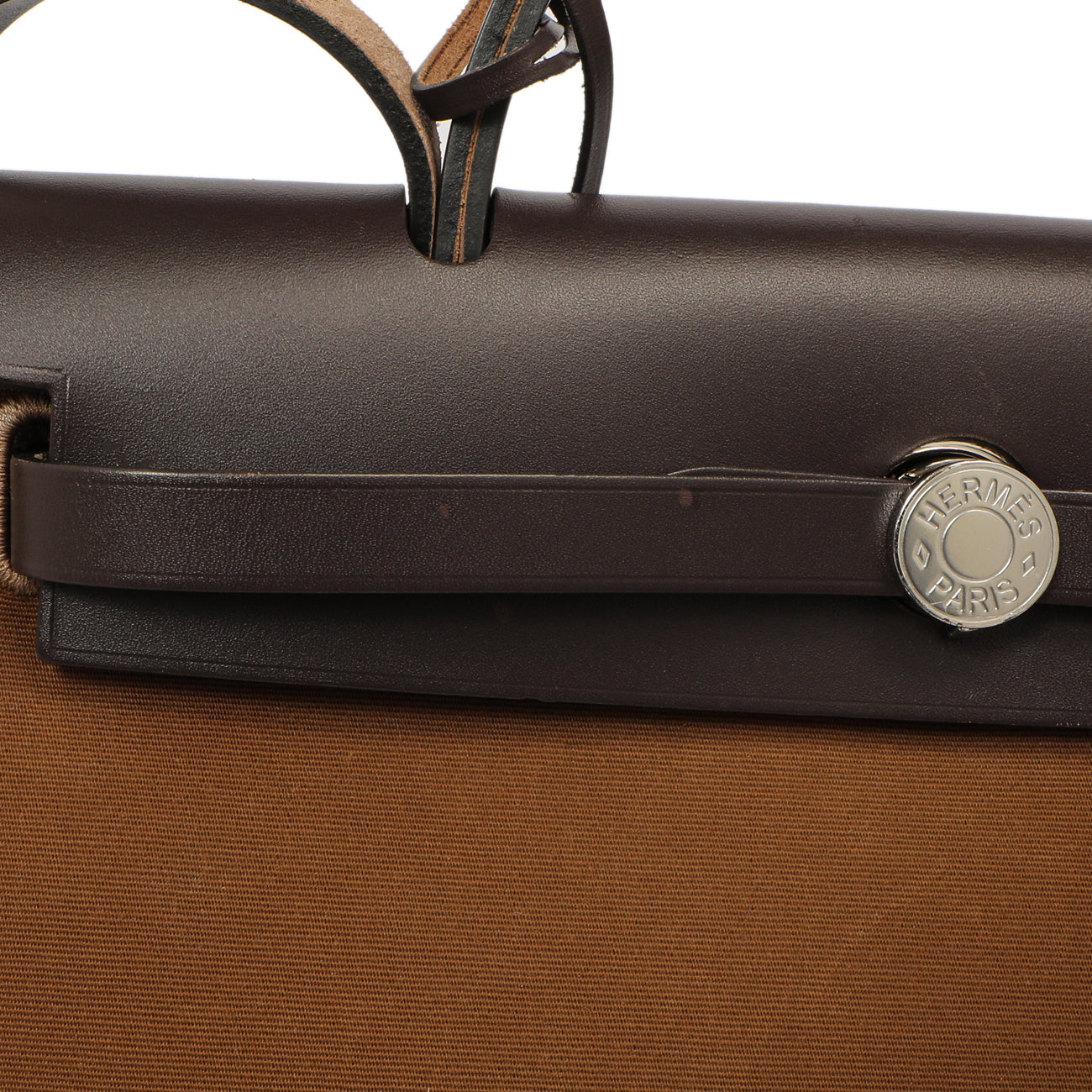 Exclusive Hermes Ebene Toile Herbag Zip 31 — Alternate View 10