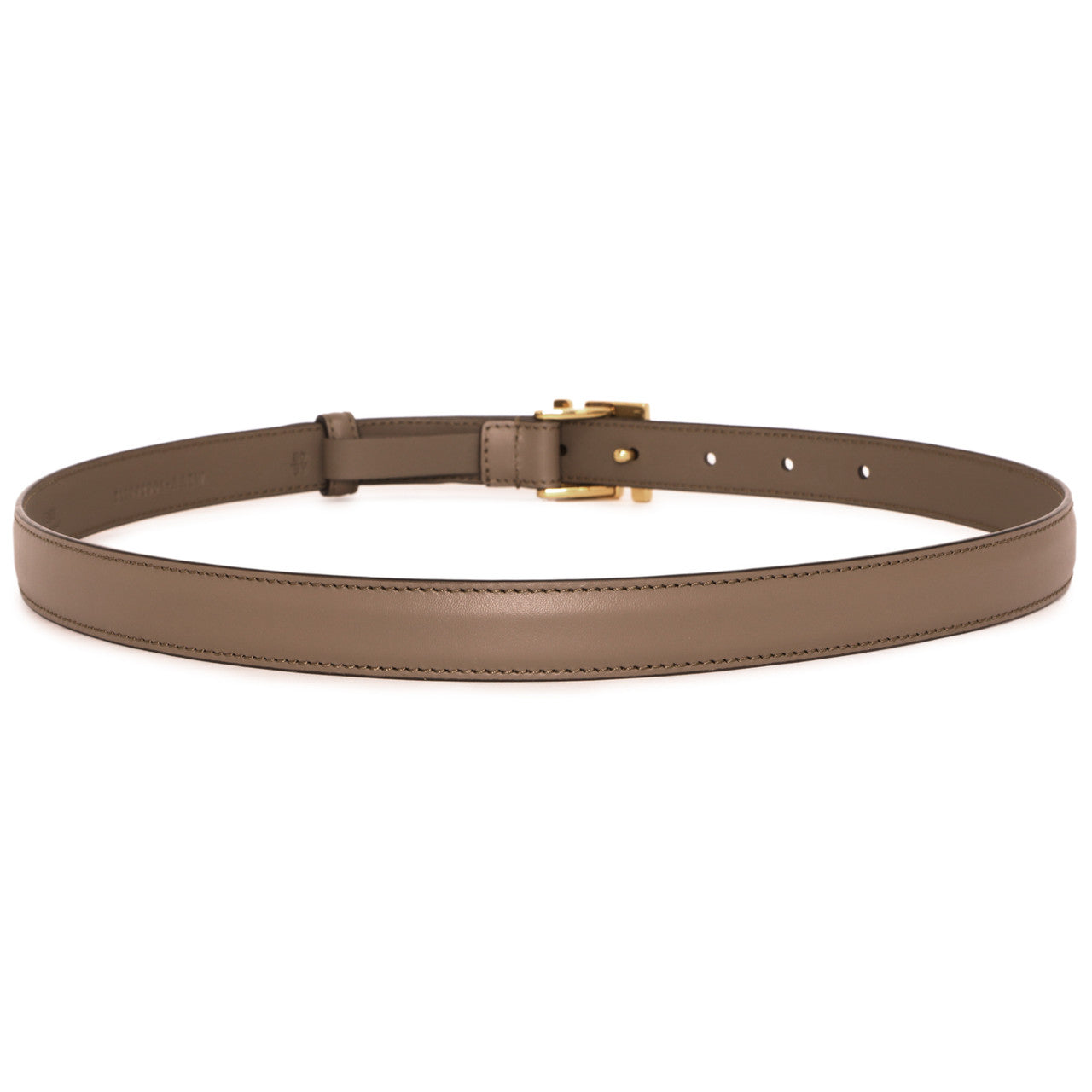 Exclusive Fendi Grey Vitello King FF 20mm Belt — Side View