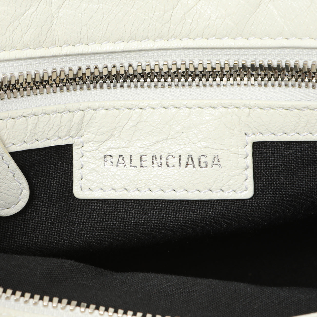 Exclusive Balenciaga White Agneau Arena Neo Cagole Handbag XS — Alternate View 9