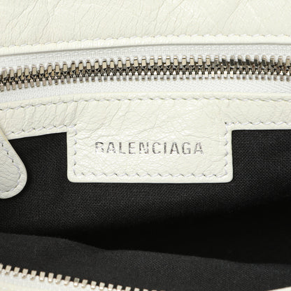 Exclusive Balenciaga White Agneau Arena Neo Cagole Handbag XS — Alternate View 9