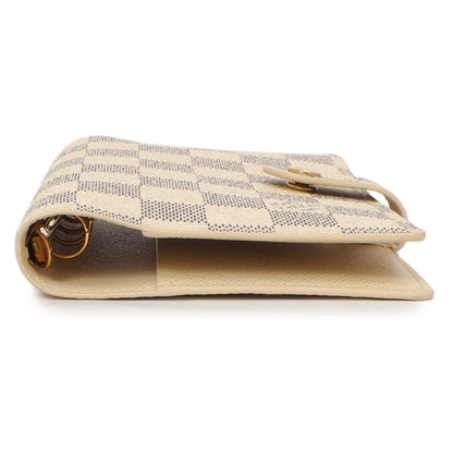 Exclusive Louis Vuitton Damier Azur Small Agenda Cover — Back View