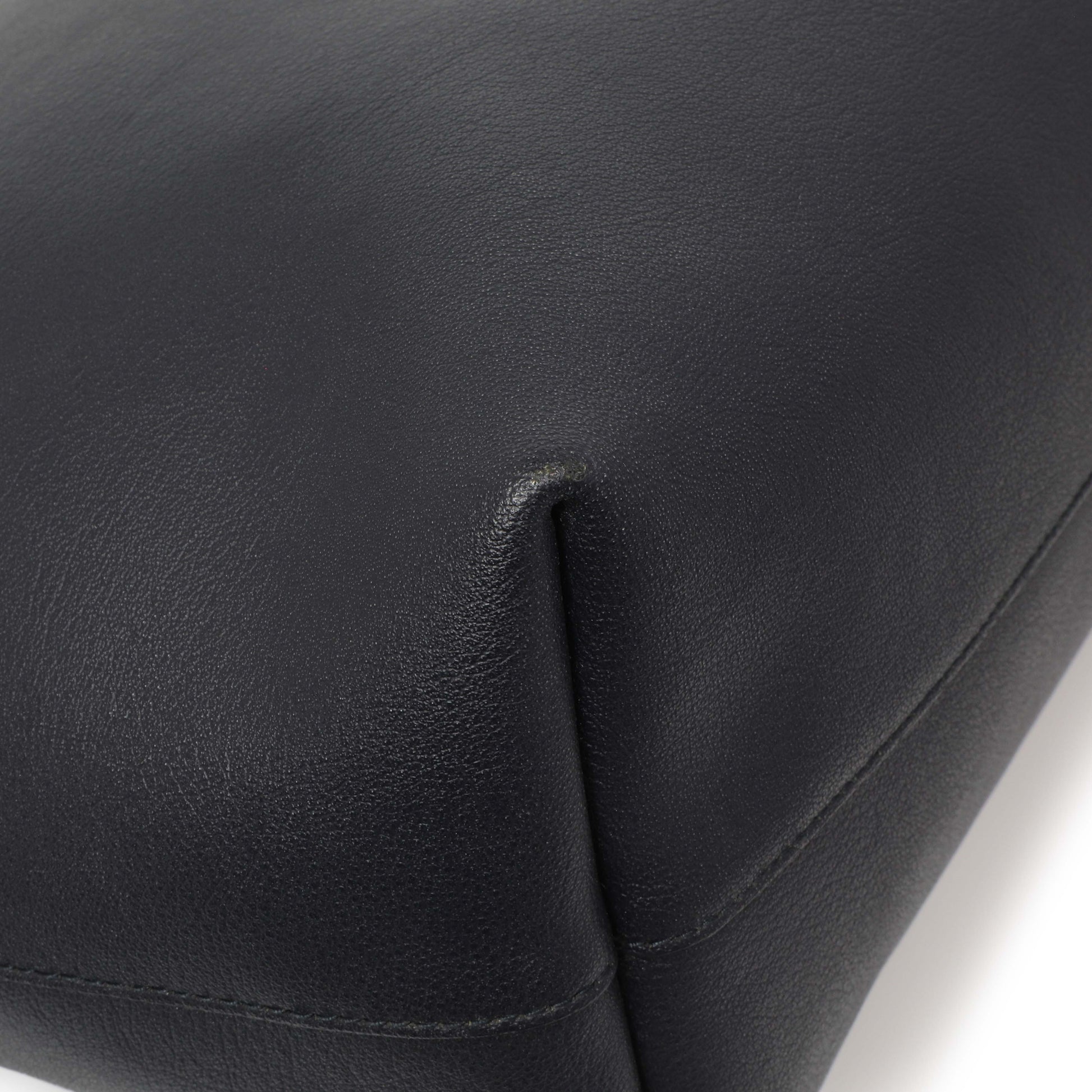 Exclusive Saint Laurent Navy Calfskin Large Shopping Tote — Top View