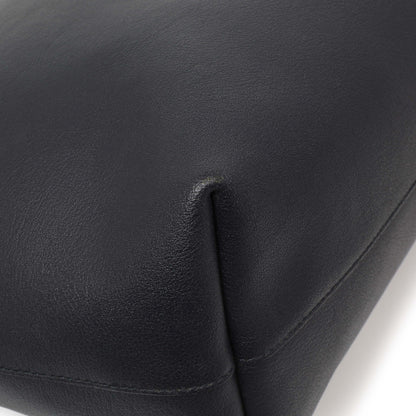 Exclusive Saint Laurent Navy Calfskin Large Shopping Tote — Top View