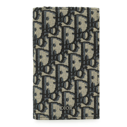 Exclusive Christian Dior Oblique Long Bifold Card Holder — Front View