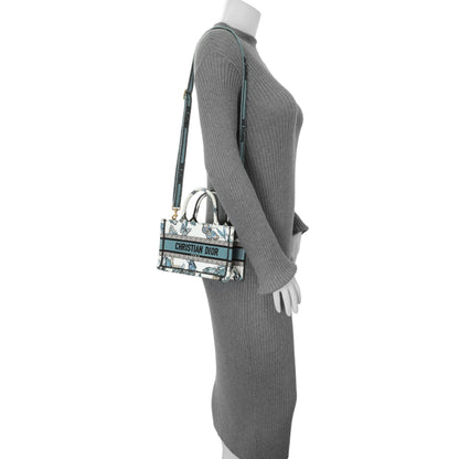 Exclusive Christian Dior Embroidered Canvas Mini Book Tote w/ Strap — Alternate View 8