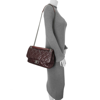 Exclusive Chanel Burgundy Aged Calfskin Portobello Flap — Alternate View 9
