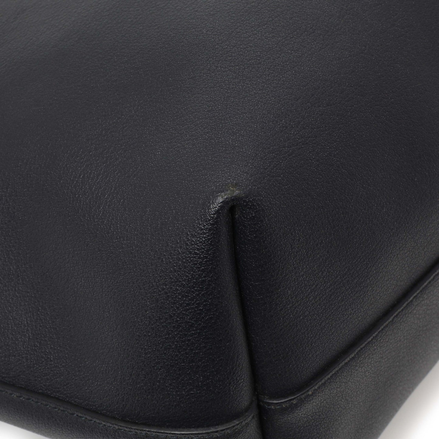 Exclusive Saint Laurent Navy Calfskin Large Shopping Tote — Lifestyle View