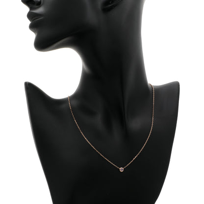 Exclusive Cartier 18K Rose Gold Pink Sapphire d'Amour Pendant — Detail View