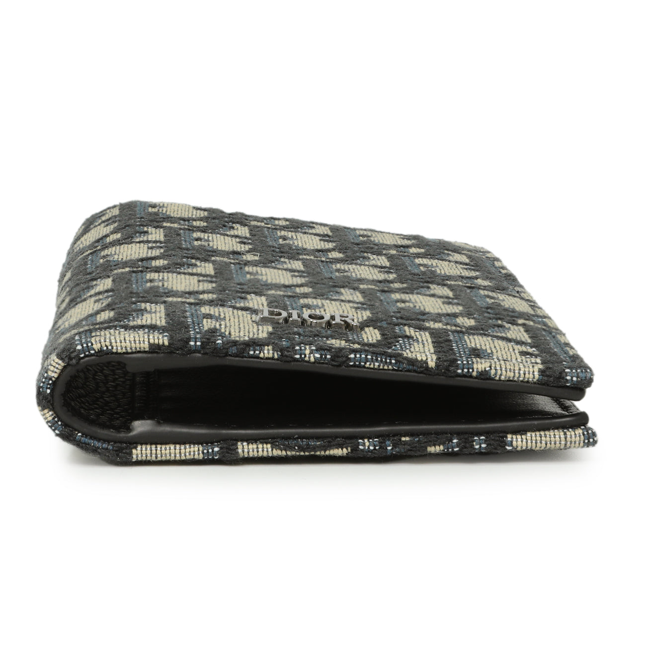 Exclusive Christian Dior Oblique Long Bifold Card Holder — Back View