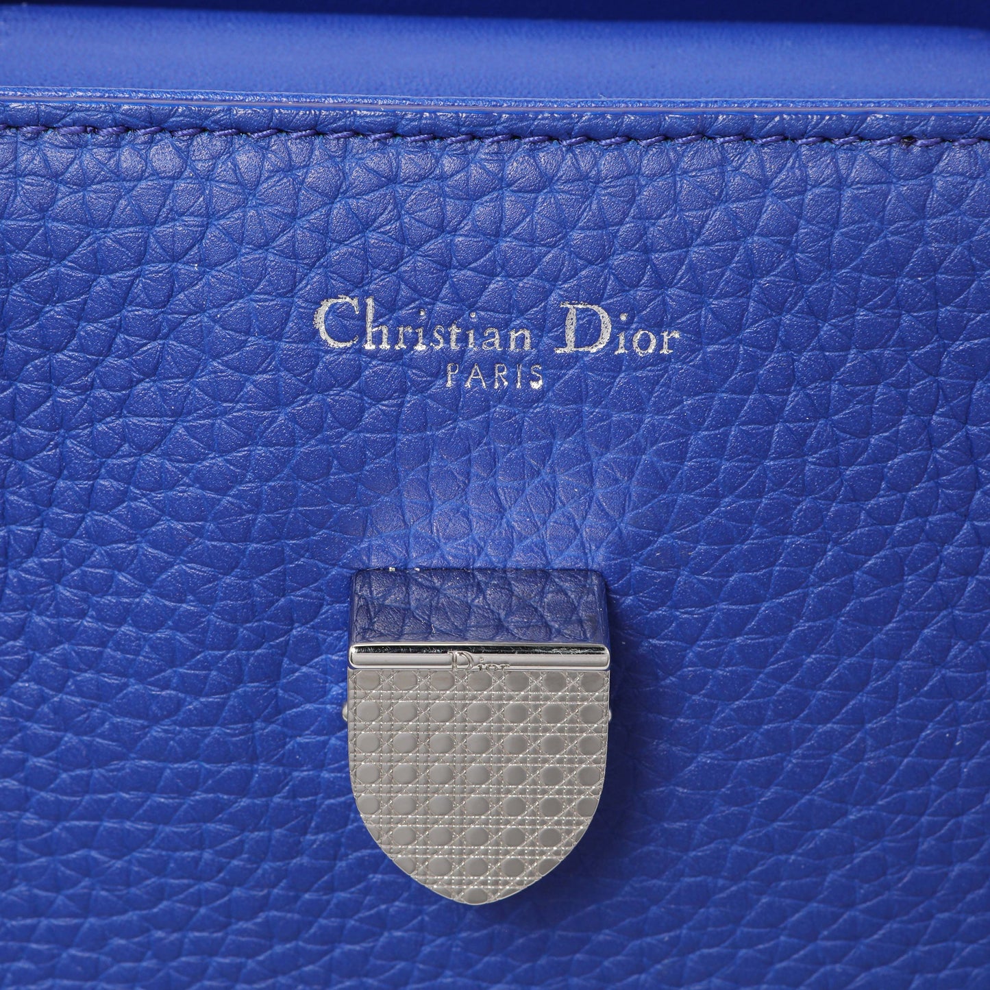 Exclusive Christian Dior Blue Bullcalf Medium Diorever Flap — Alternate View 9
