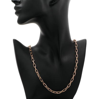 Exclusive Cartier 18K Rose Gold Spartacus Chain Necklace — Top View