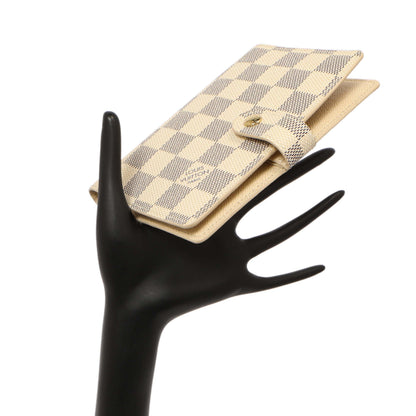 Exclusive Louis Vuitton Damier Azur Small Agenda Cover — Alternate View 9