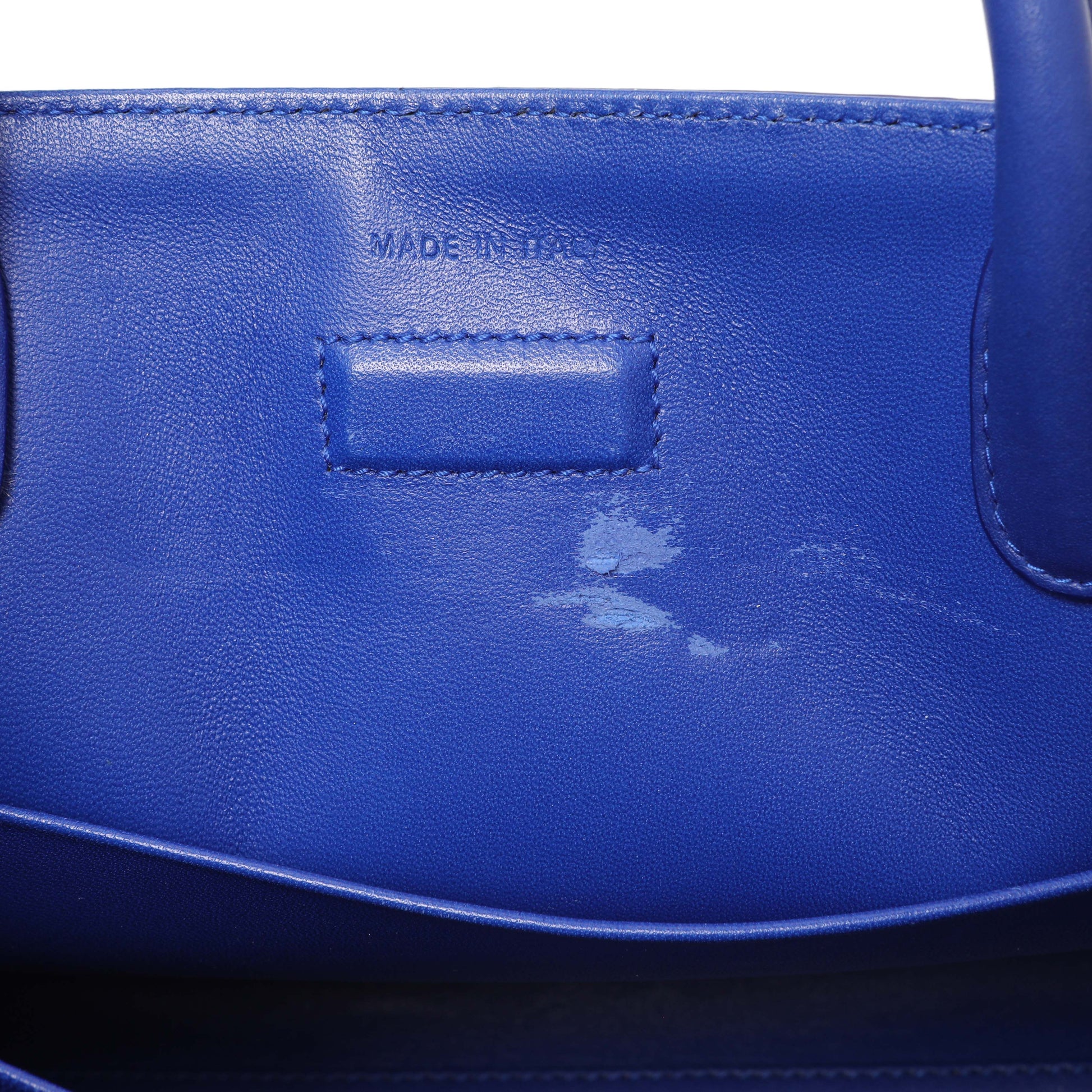 Exclusive Christian Dior Blue Bullcalf Medium Diorever Flap — Alternate View 10