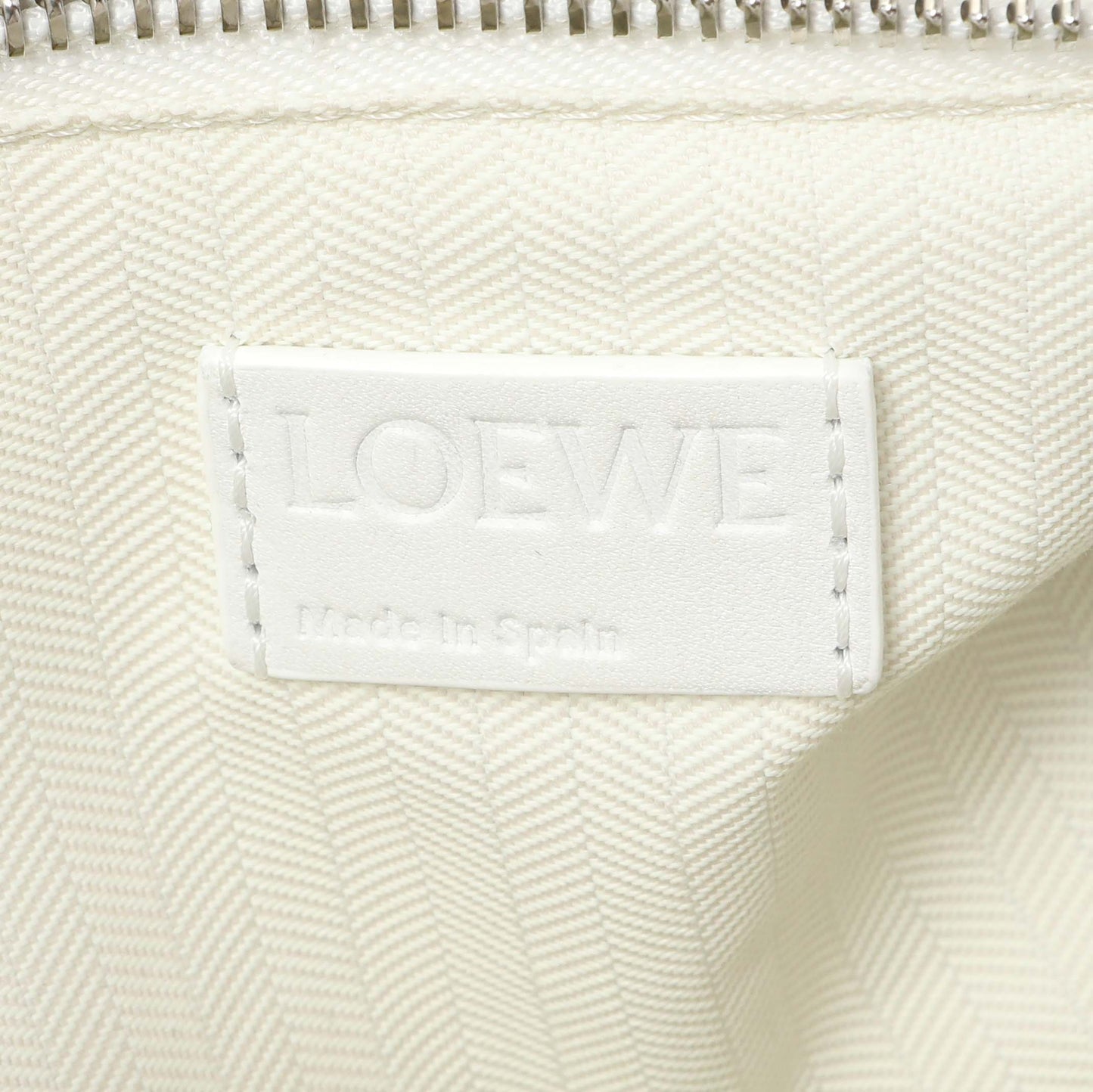 Exclusive Loewe White Flower Print Calfskin Small Puzzle Edge Bag — Alternate View 9