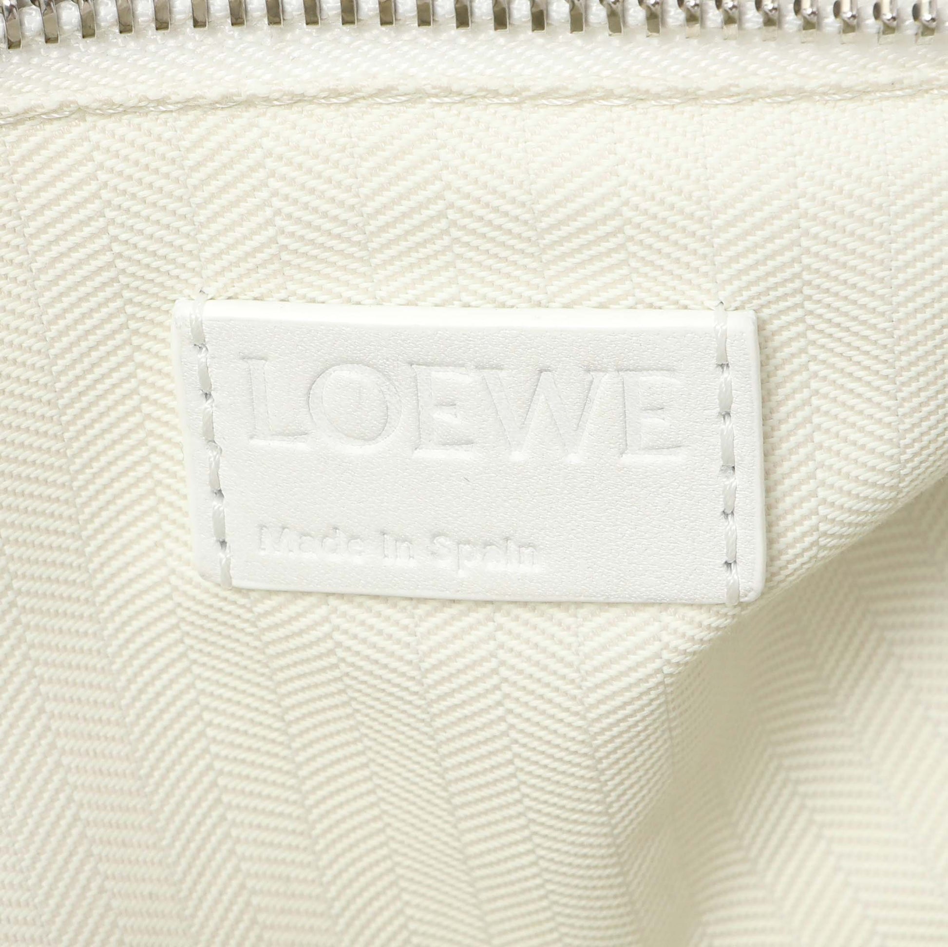 Exclusive Loewe White Flower Print Calfskin Small Puzzle Edge Bag — Alternate View 9