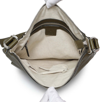 Exclusive Gucci Green Pebbled Calfskin Medium Soho Messenger Bag — Alternate View 8