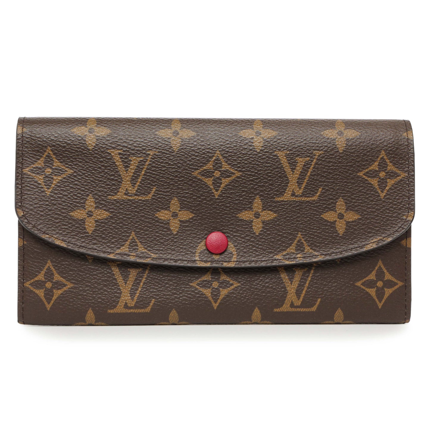 Exclusive Louis Vuitton Monogram Fuchsia Emilie Wallet — Front View