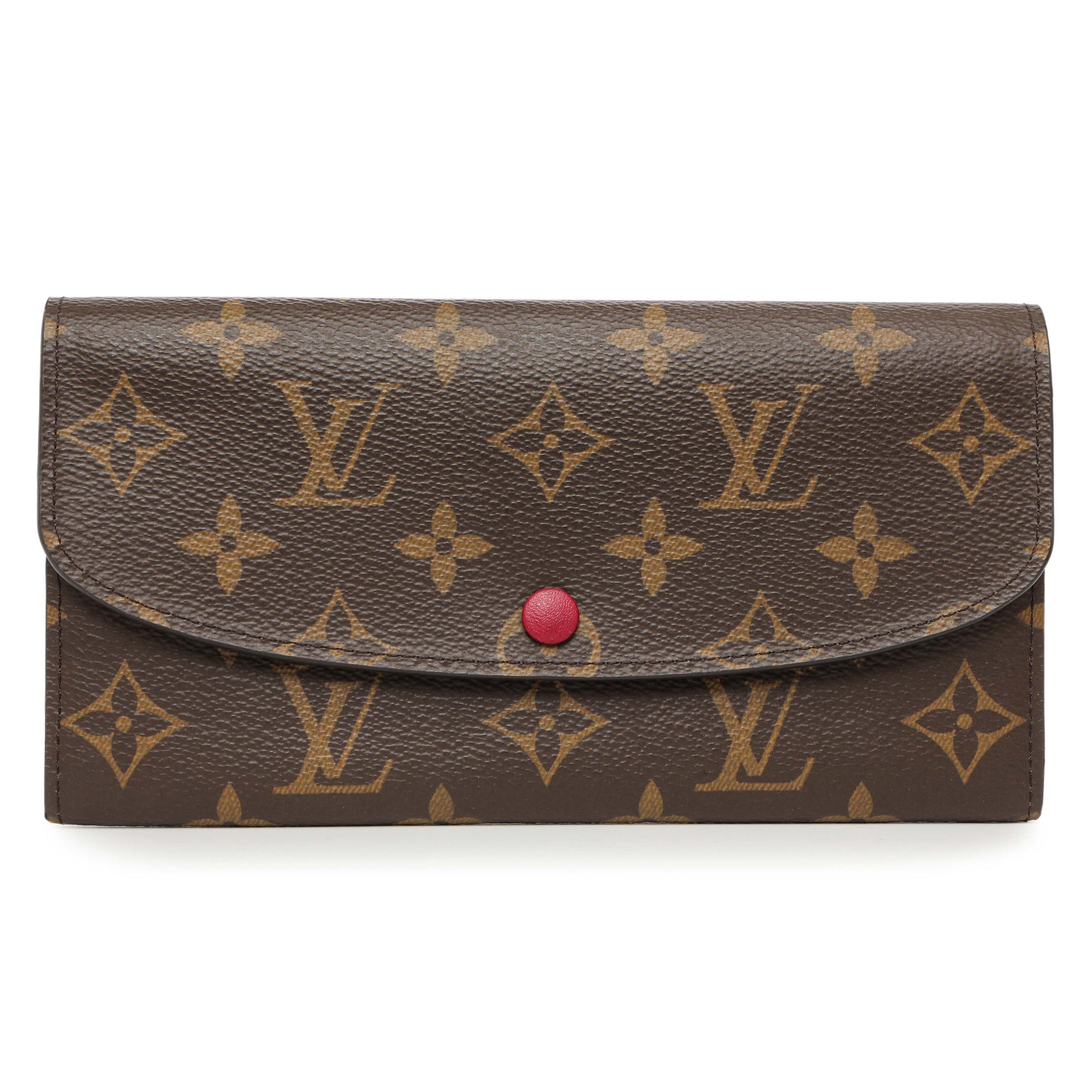 Exclusive Louis Vuitton Monogram Fuchsia Emilie Wallet — Front View