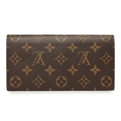 Exclusive Louis Vuitton Monogram Fuchsia Emilie Wallet — Side View