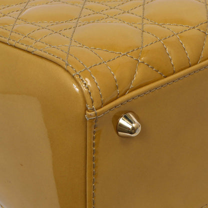 Exclusive Christian Dior Beige Patent Cannage Large Lady Dior — Lifestyle View