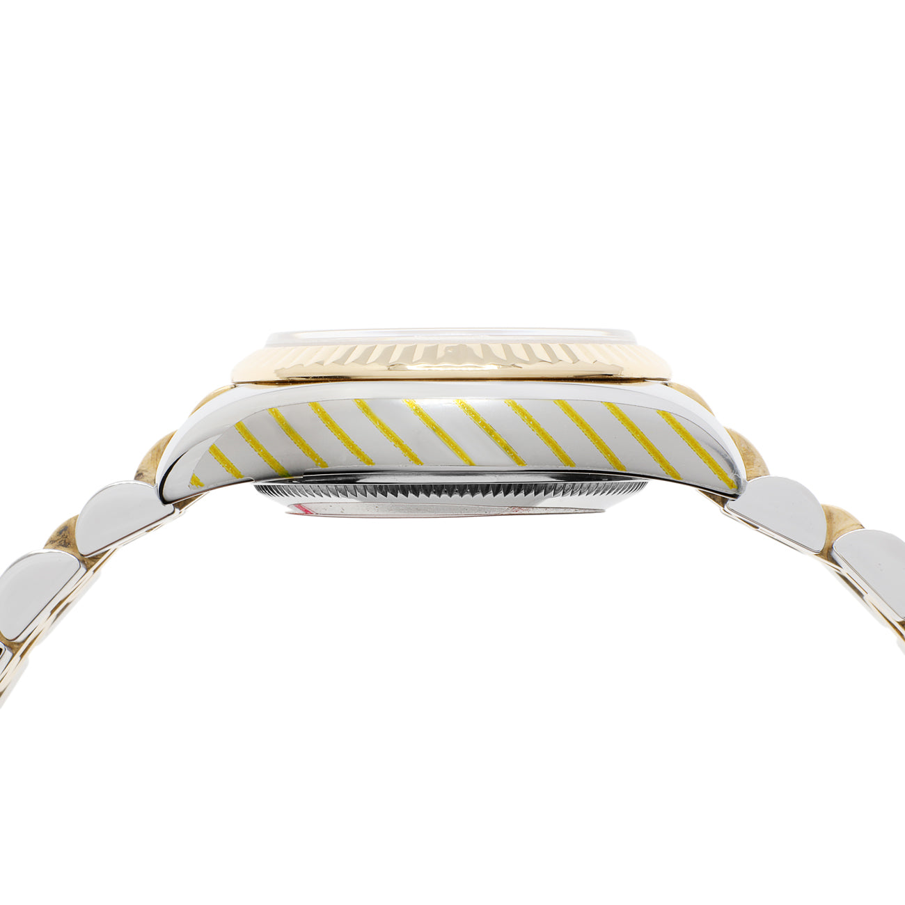 Exclusive Rolex Stainless Steel 18K Yellow Gold Datejust 26 179173 — Back View