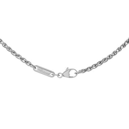 Exclusive Chopard 18K White Gold Happy Diamonds Icons Pendant Necklace — Back View