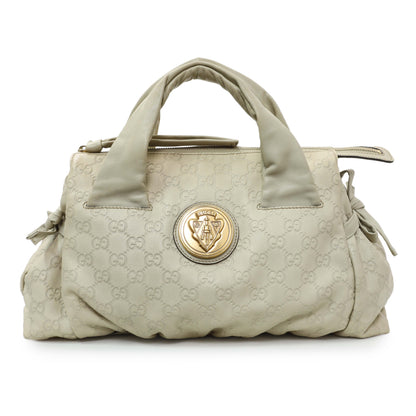 Exclusive Gucci Guccissima Cream Hysteria Handbag — Front View