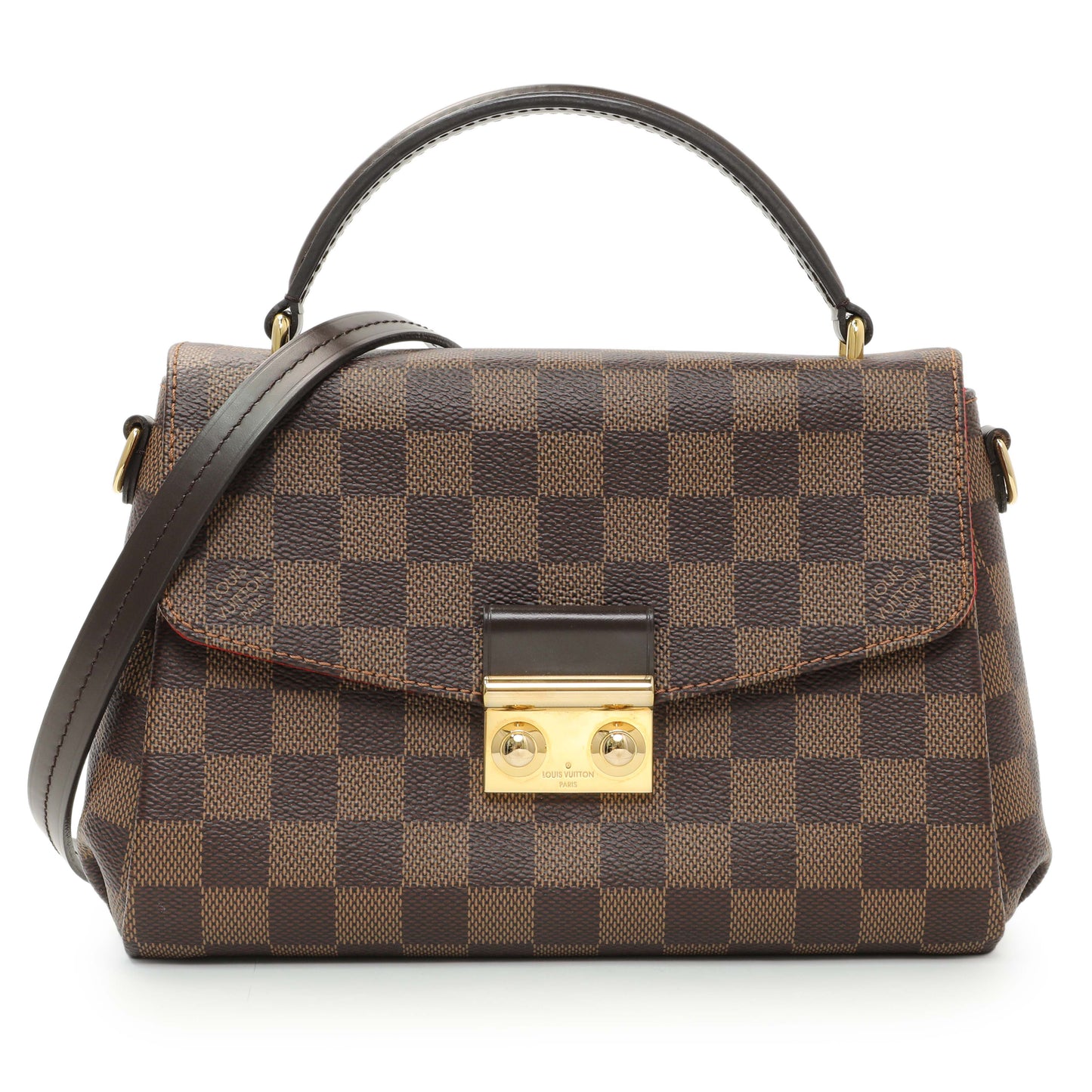 Exclusive Louis Vuitton Damier Ebene Croisette — Front View