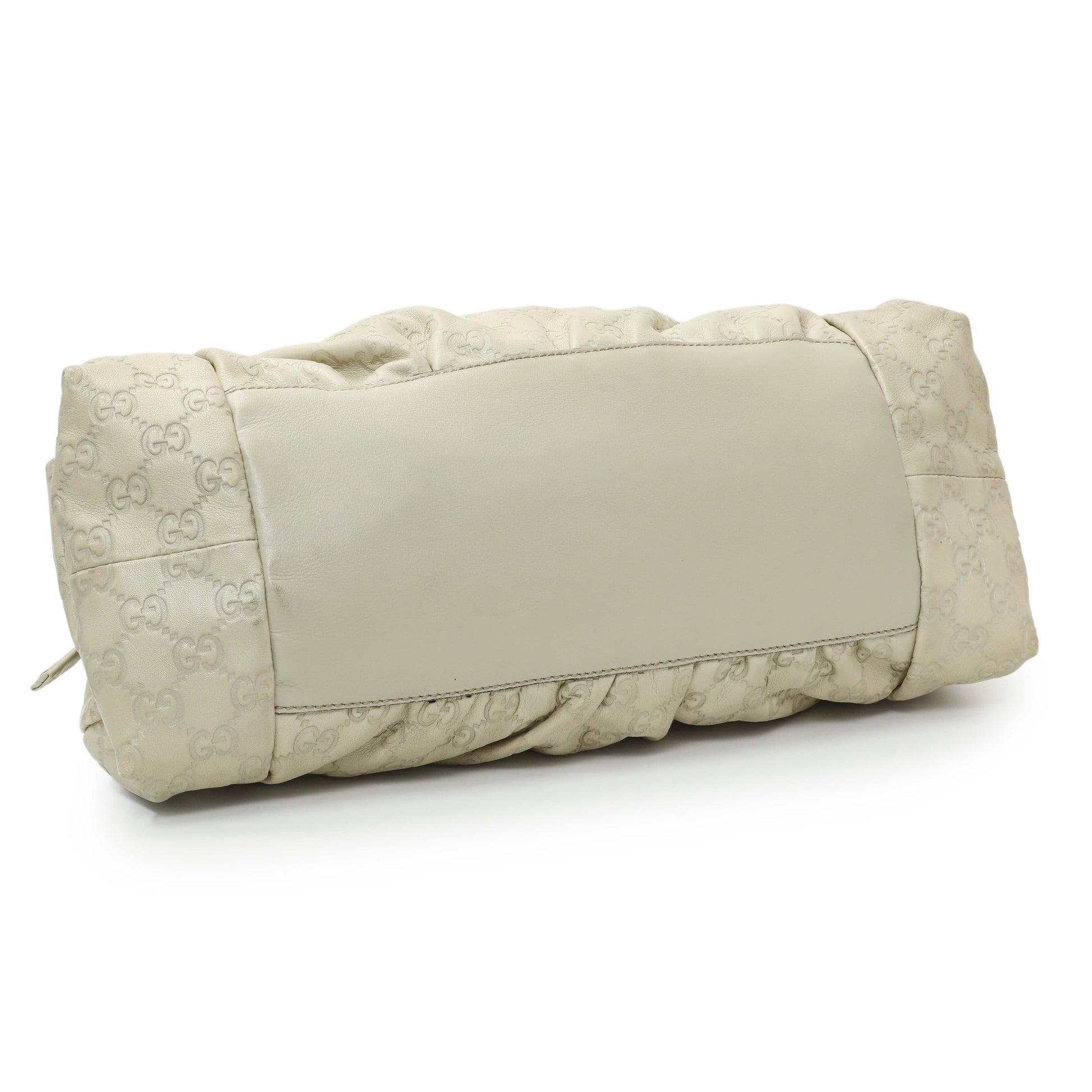Exclusive Gucci Guccissima Cream Hysteria Handbag — Back View