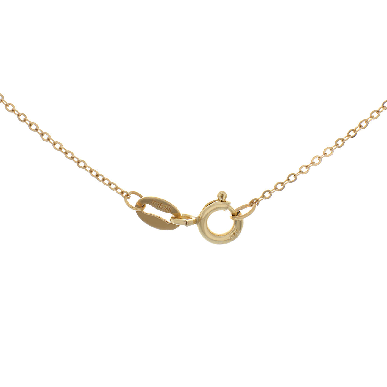 Exclusive 18K Yellow Gold Layered Animal Necklace — Side View