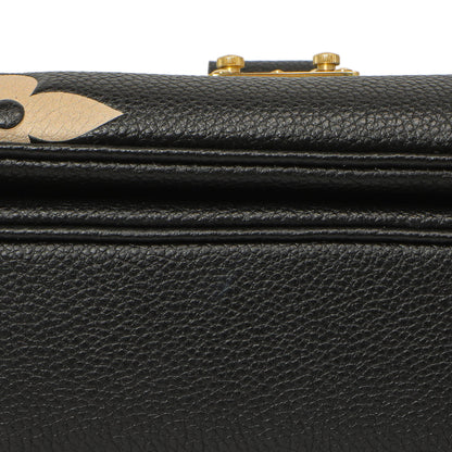 Exclusive Louis Vuitton Black Beige Empreinte Giant Monogram Pochette Metis — Lifestyle View