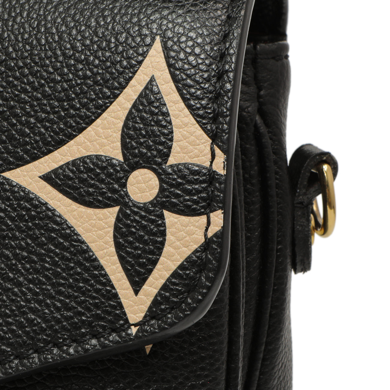 Exclusive Louis Vuitton Black Beige Empreinte Giant Monogram Pochette Metis — Alternate View 7