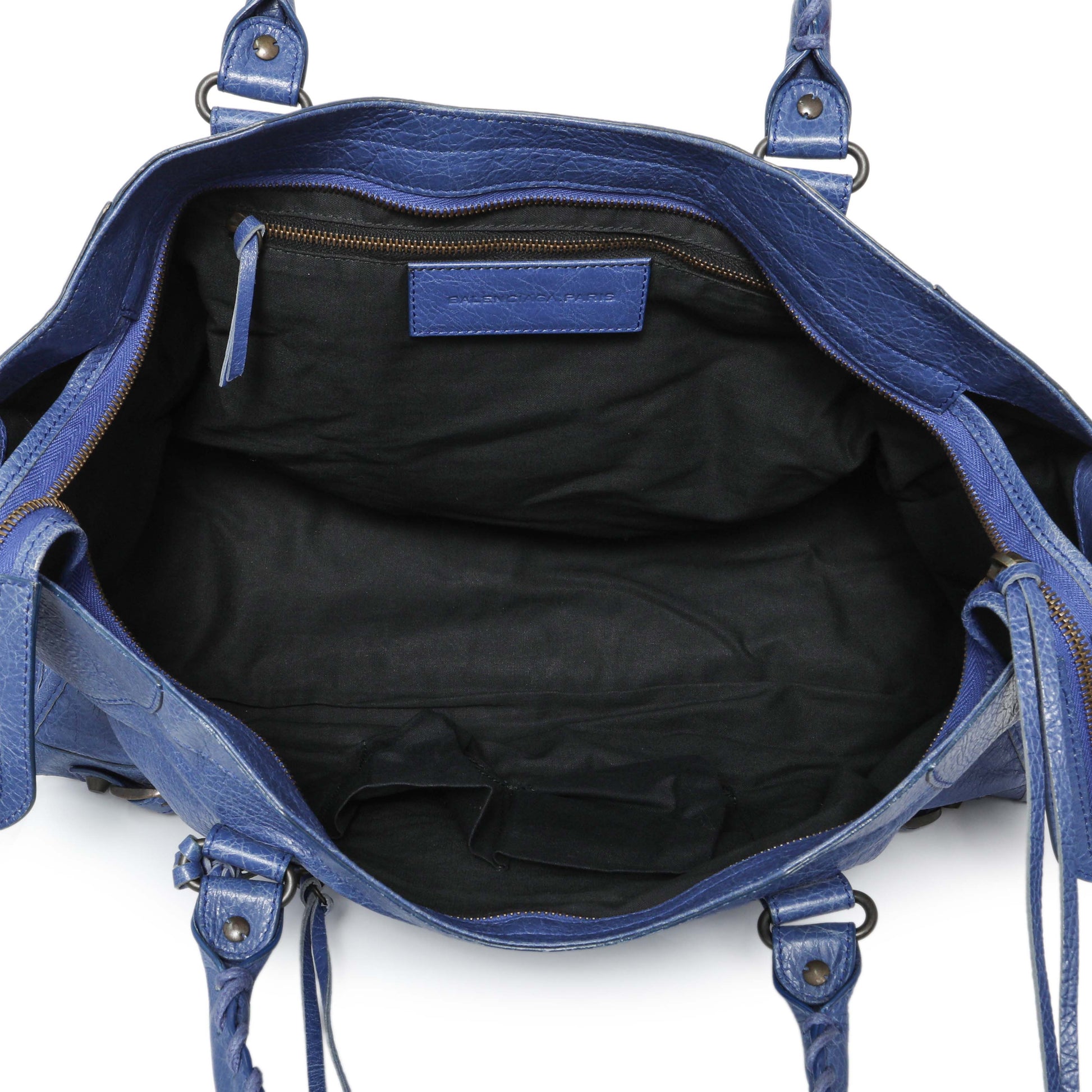 Exclusive Balenciaga Blue Agneau Classic Hardware City — Alternate View 8