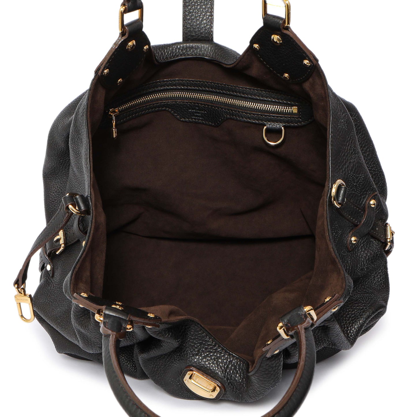 Exclusive Louis Vuitton Black Monogram Mahina L — Top View