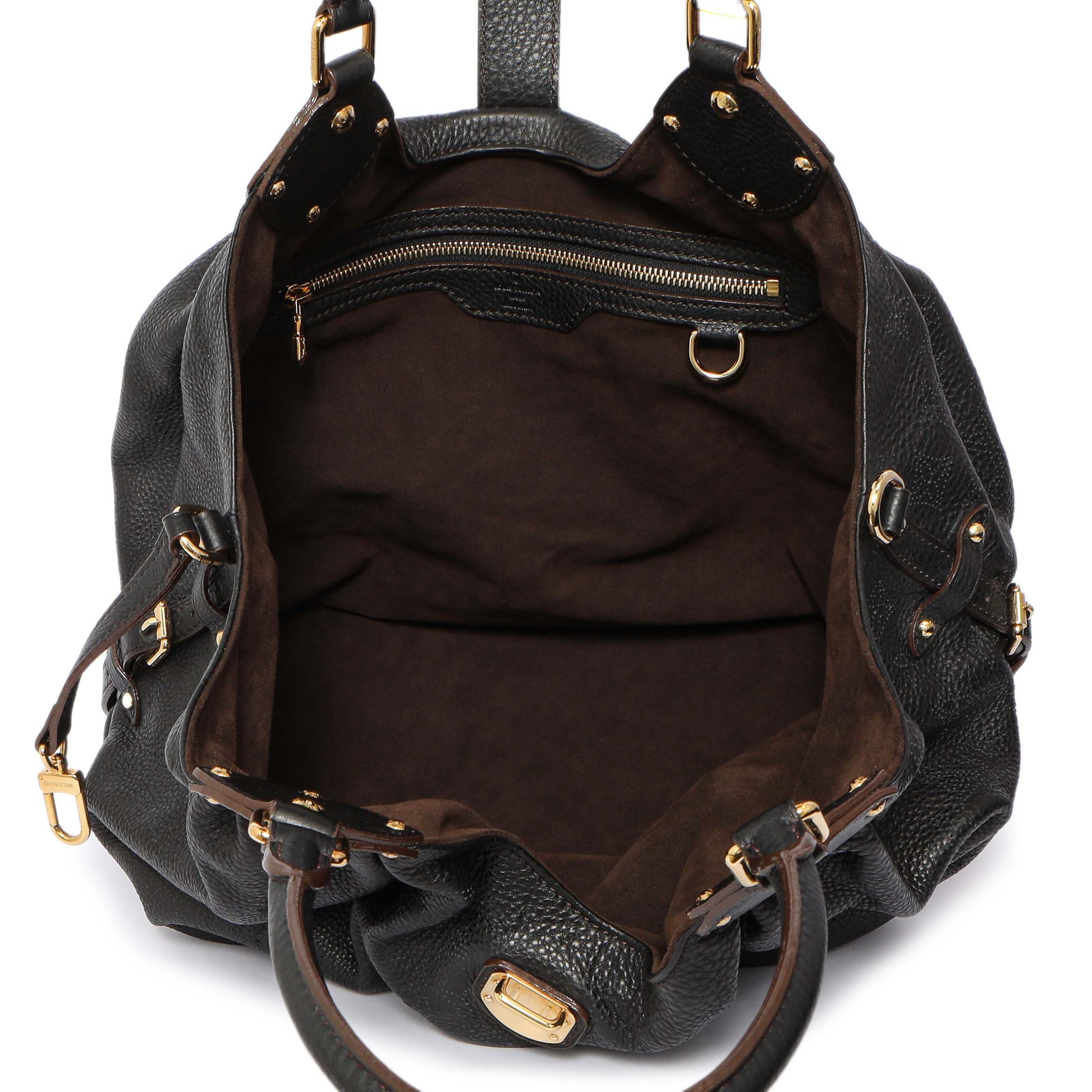 Exclusive Louis Vuitton Black Monogram Mahina L — Top View
