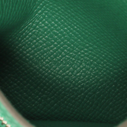 Exclusive Hermes Vert Vertigo Epsom Bearn Compact Wallet — Lifestyle View