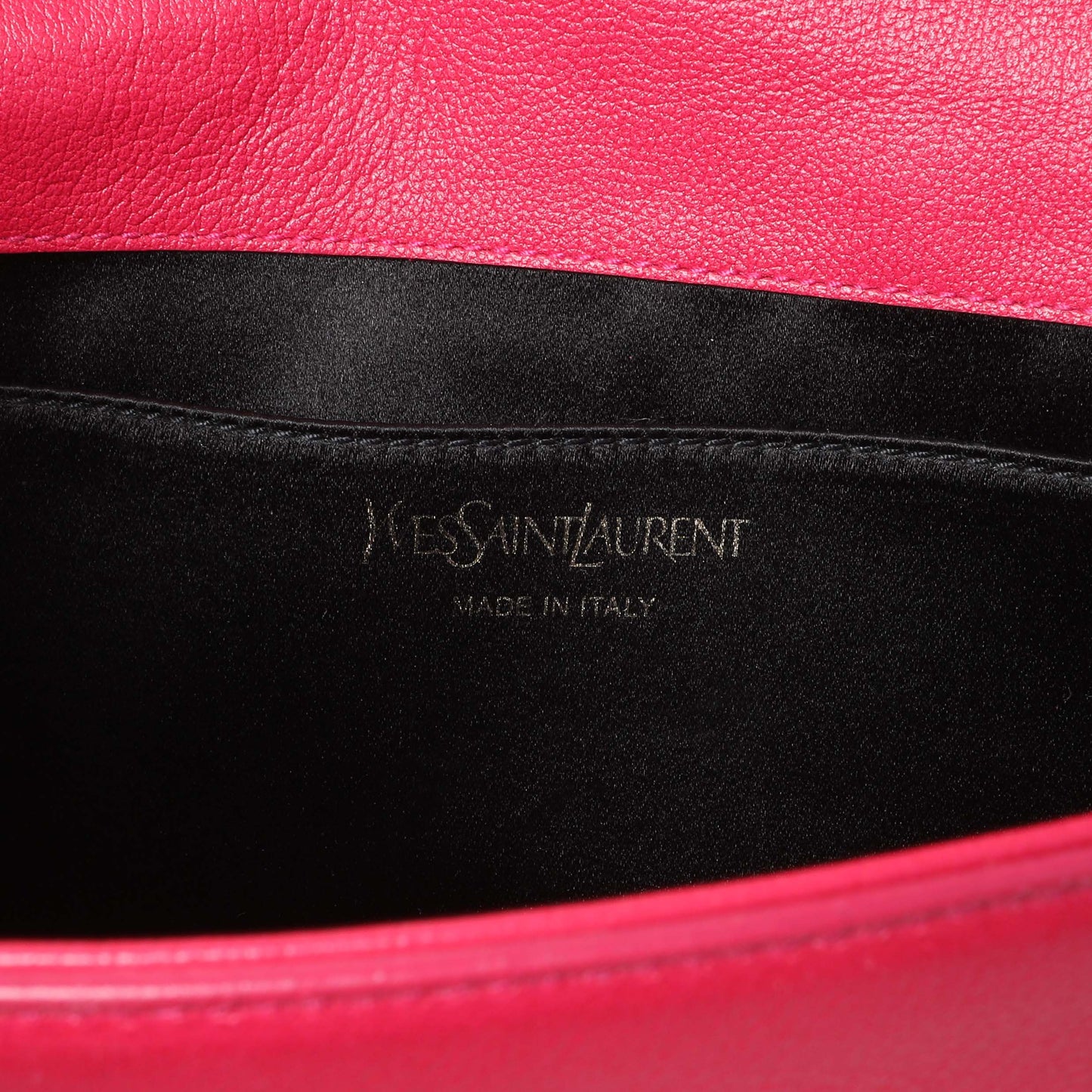 Exclusive Saint Laurent Lipstick Fuchsia Calfskin Monogram Large Belle De Jour Clutch — Alternate View 9