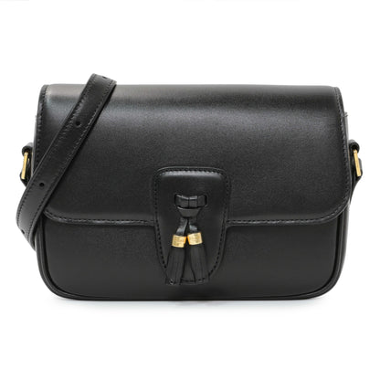 Exclusive Celine Black Calfskin Medium Tassel Bag — Front View