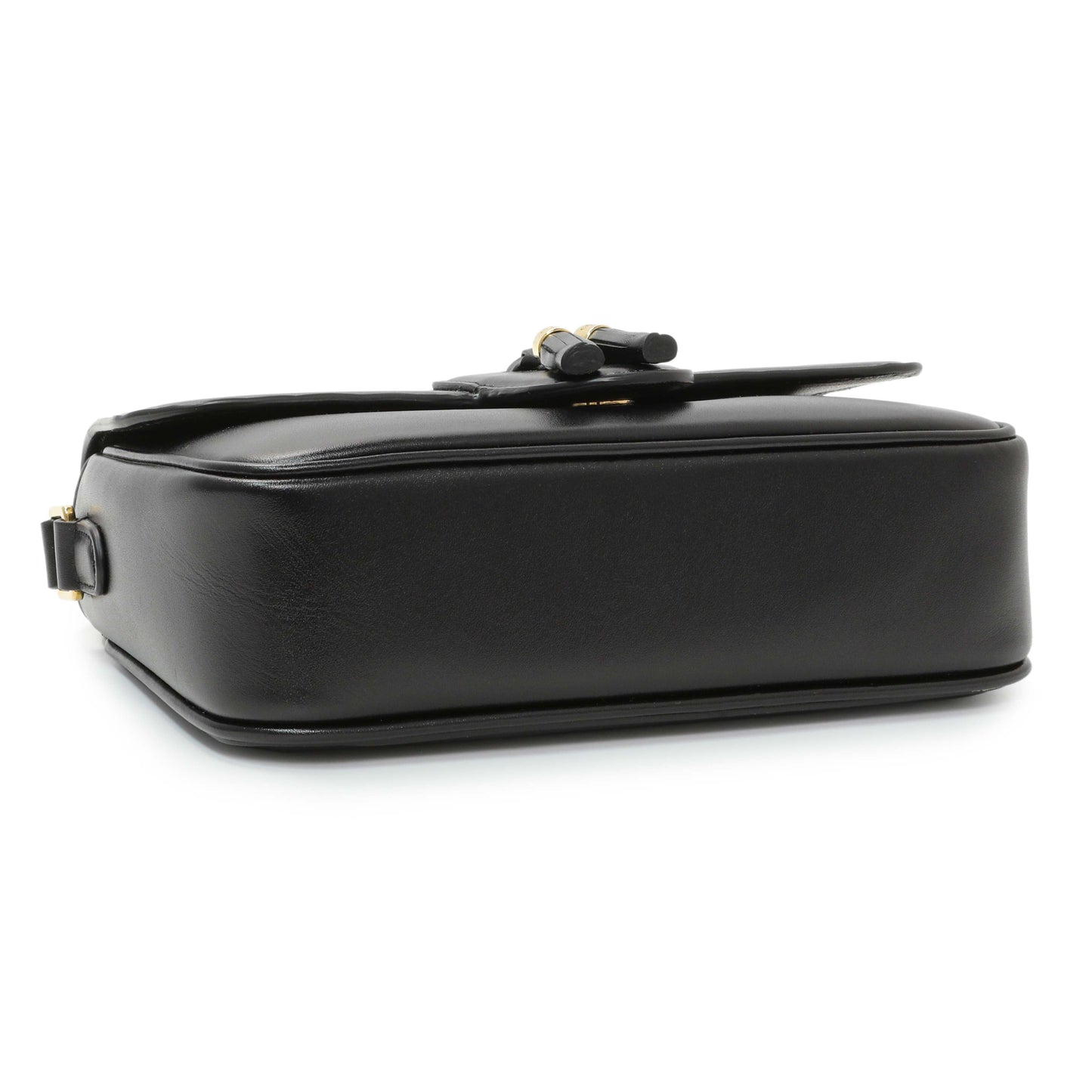 Exclusive Celine Black Calfskin Medium Tassel Bag — Back View