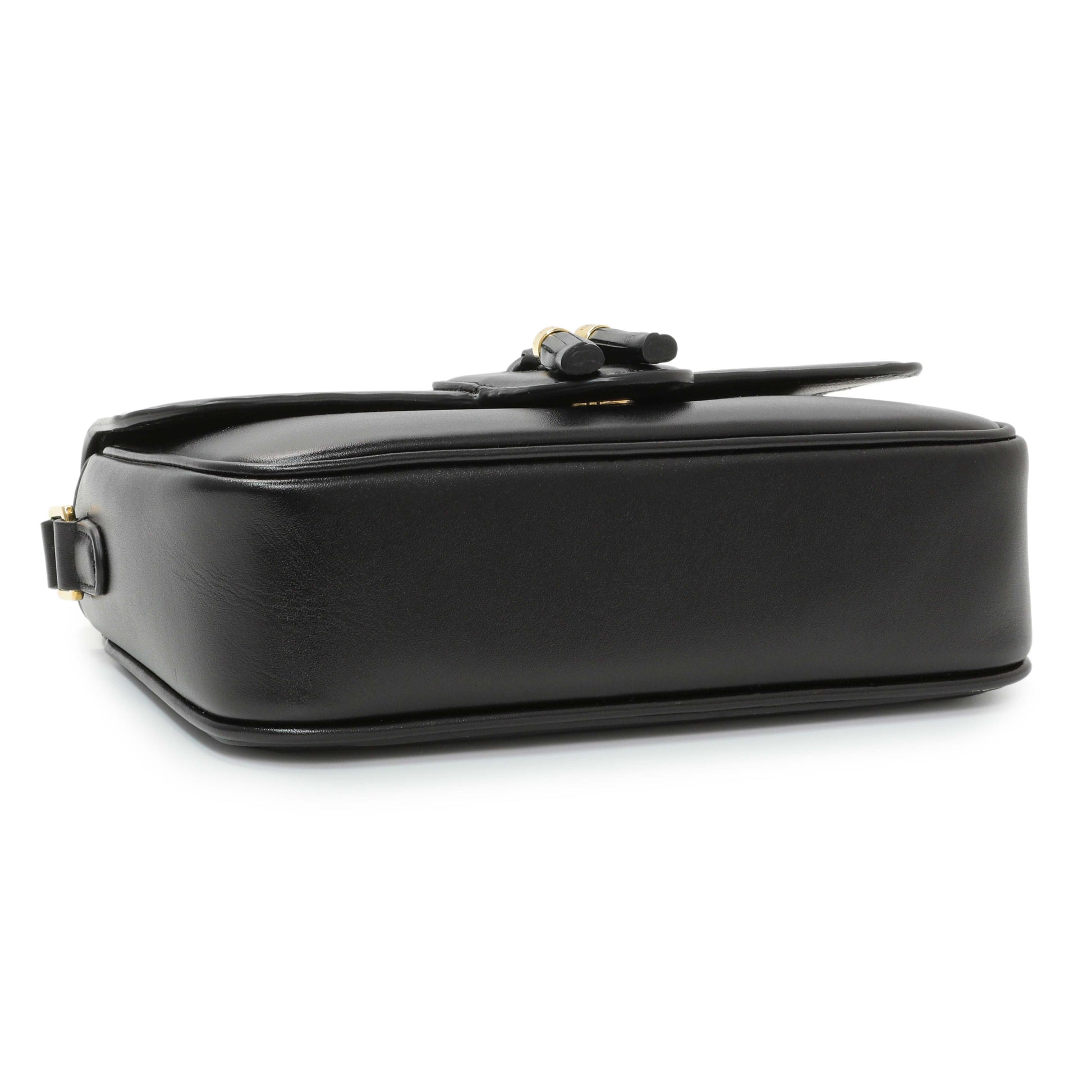 Exclusive Celine Black Calfskin Medium Tassel Bag — Back View