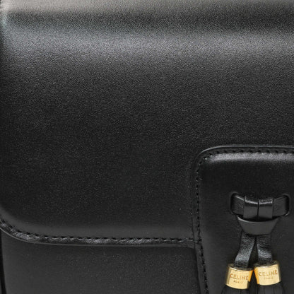 Exclusive Celine Black Calfskin Medium Tassel Bag — Alternate View 8