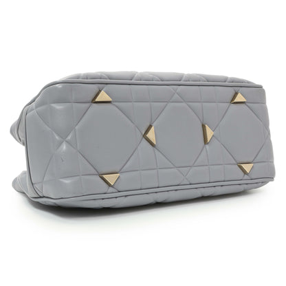 Exclusive Christian Dior Grey Calfskin Cannage Medium The Lady 95.22 — Back View