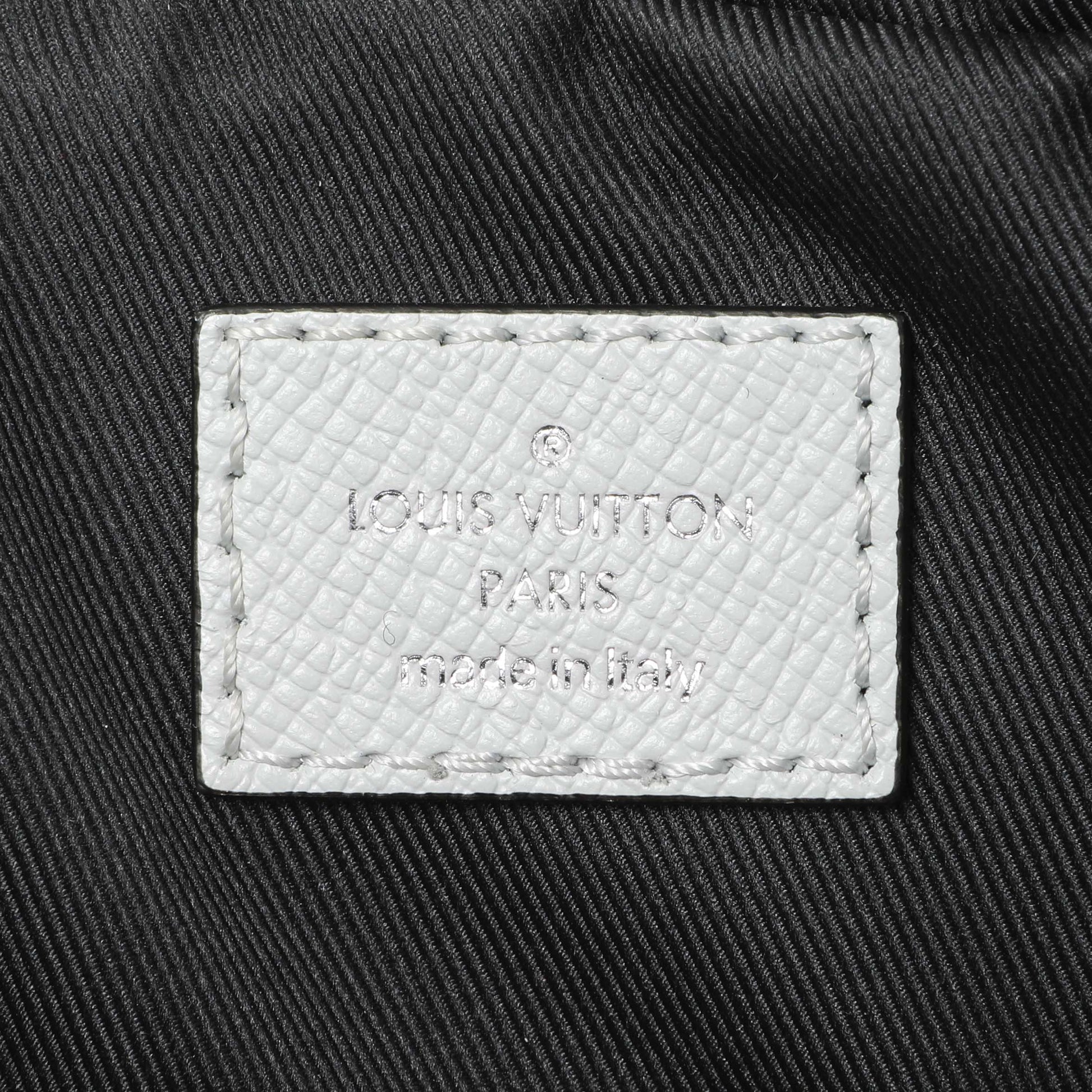 Exclusive Louis Vuitton White Monogram Taiga Outdoor Bumbag — Detail View