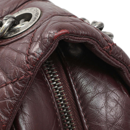 Exclusive Chanel Burgundy Aged Calfskin Portobello Flap — Alternate View 8